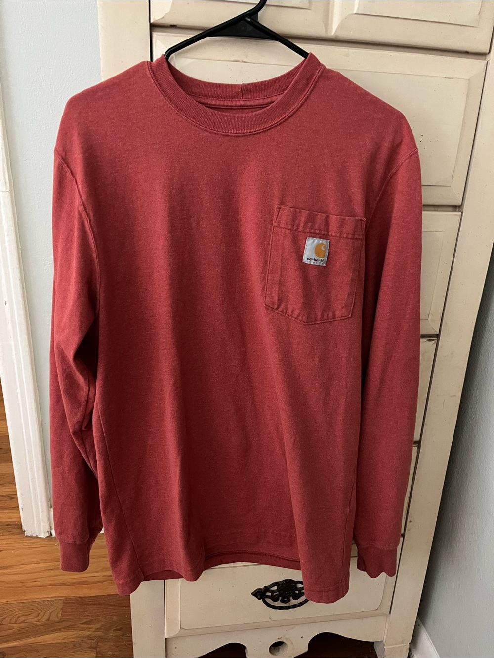 Carhartt Long Sleeve Pocket Tee - heather red